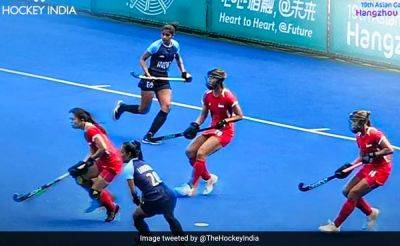 Sangita Hits Hat-Trick As India Blank Singapore 13-0 In Asian Games Women's Hockey