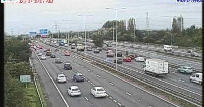 Huge queues on M60 after crash stops all traffic
