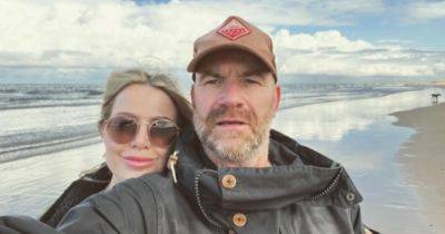 Coronation Street star Sally Carman distracts and says 'incase you were wondering' as she shares string of sweet snaps with co-star hubby