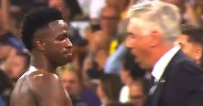 Carlo Ancelotti - The spiky Ancelotti and Vinicius moment TV cameras missed as Real Madrid boss blanks star after loaded question - dailyrecord.co.uk - Spain - Italy - Brazil