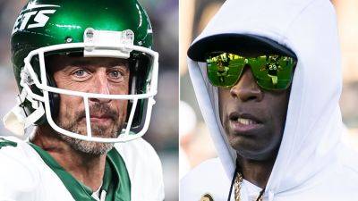 Aaron Rodgers - Deion Sander - Dustin Bradford - Jets' Aaron Rodgers says Deion Sanders 'created a lot of buzz' that caused some to want to see him 'fall' - foxnews.com - New York - state Oregon - state Colorado - county Boulder