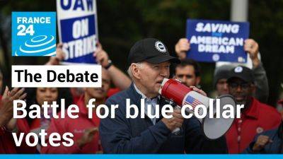 Battle for blue-collar votes: Biden, Trump court striking auto workers in Michigan