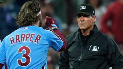 Phillies' Bryce Harper blasts controversial MLB ump over ejection: 'It’s the same story'