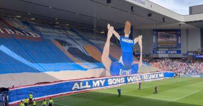 James Tavernier - Callum Macgregor - Rangers ultras unveil towering tifo as they roar 'all my sons will be like me' in Celtic battle cry - dailyrecord.co.uk - Britain - Scotland - Instagram