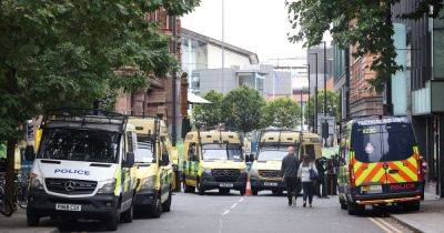 Rishi Sunak - Pictured: Police up patrols with roads shut around Manchester ahead of Conservative party conference - manchestereveningnews.co.uk