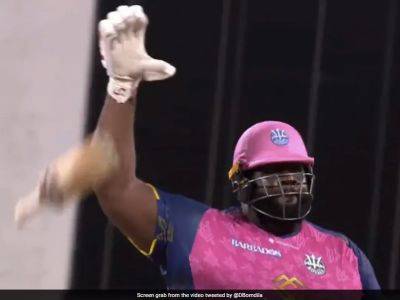 Star - Watch: 'Heaviest Cricketer' Rahkeem Cornwall's Epic Bat-Drop Celebration After 45-Ball Century - sports.ndtv.com - Barbados