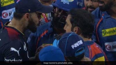 Virat Kohli - Rohit Sharma - Gautam Gambhir - Lucknow Super - Watch: Did Gautam Gambhir Make Angry Gesture To Virat Kohli Chants? Internet Speculates - sports.ndtv.com - India - Nepal