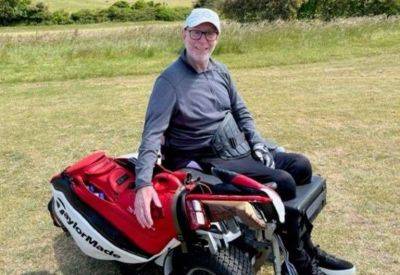 Kenny Powell of North Foreland Golf Club back playing again – despite suffering two spinal strokes – as thousands are raised for ParaGolfer Buggy