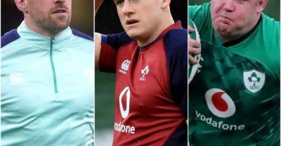 Ireland trio Jack Conan, Dan Sheehan and Dave Kilcoyne out of World Cup opener