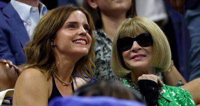Emma Watson Sits With Anna Wintour at U.S. Open 2023 Day Nine