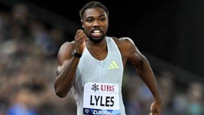 Noah Lyles - Triple world champion sprinter Lyles changes mind, will race at Diamond League Final - cbc.ca - Usa - Hungary - state Oregon - Jamaica