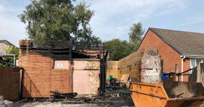 Bar's beer garden destroyed by fire in suspected arson - but they will STAY OPEN