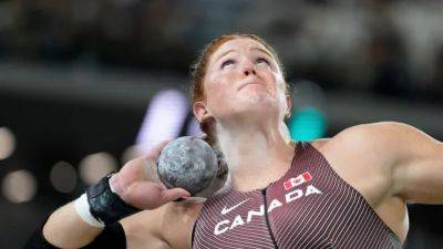 Andre De-Grasse - Aaron Brown - Canadian shot putter Sarah Mitton secures 2nd-place finish at Brussels Diamond League - cbc.ca - Belgium - Usa - Canada - state Oregon