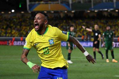 Bruno Guimaraes - Neymar breaks Pele's goal-scoring record in big win for Brazil - thenationalnews.com - Brazil - Bolivia