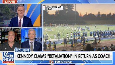 Coach Joe Kennedy was 'banned from team meal,' was 'ostracized' when he returned to football job: lawyer - foxnews.com - Washington - county Will - state Washington