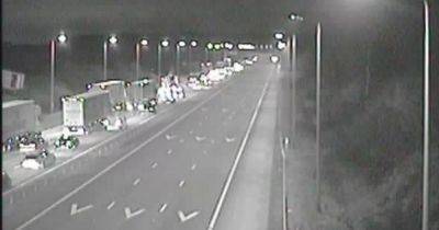 Air ambulance scrambled with M62 closed westbound after 'vehicle overturns' - latest updates