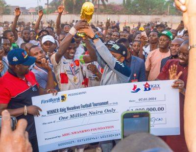 Umuhu crowned champions at Abig Nwankwo Foundation Football Tournament in Okija