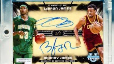 LeBron James' Fanatics deal to feature trading card with Bronny - ESPN