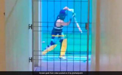 Watch: CSK Captain MS Dhoni Back On The Cricket Field Ahead of IPL 2024. Training Video Is Viral