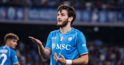 Khvicha Kvaratskhelia agent teases Man City transfer with 'agree' comment