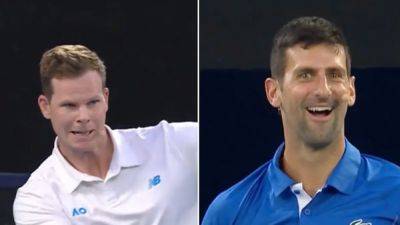 Watch: Novak Djokovic's Stunned Reaction To Steve Smith's Tennis Skills Is Viral