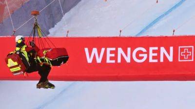 Ski star Kilde airlifted from downhill course after crashing hard at Wengen