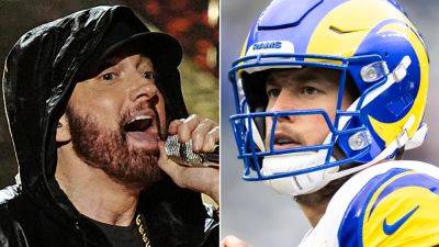 Lions fan Eminem pleads to Rams' Matthew Stafford: 'Let us have this one'