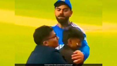 Watch: What Virat Kohli Said After Fan Breached Security To Hug Him During 2nd T20I vs Afghanistan