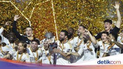 Potret Real Madrid Juara Piala Super Spanyol Usai Kalahkan Barcelona