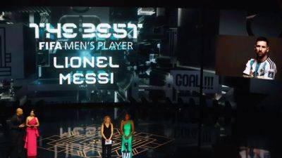 Lionel Messi - Paris St Germain - Kylian Mbappe - Simone Inzaghi - Luciano Spalletti - Aitana Bonmatí - Messi named FIFA player of 2023, Spain's Bonmati wins women's award - channelnewsasia.com - Qatar - France - Spain - Argentina - Mexico - Norway