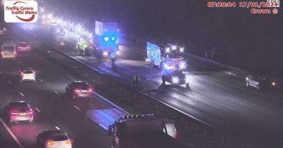 Live updates as two crashes on M4 cause rush hour delays on motorway - walesonline.co.uk