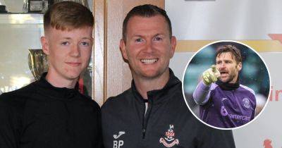 Airdrie legend Bryan Prunty sees son follow in his footsteps - but David Marshall is inspiration for young goalkeeper Liam