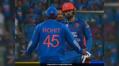 Virat Kohli - Rohit Sharma - Mohammad Nabi - Watch: Kohli's Strong Reaction As Rohit, Nabi Argue Over 'Sportsmanship' - sports.ndtv.com - India - Afghanistan