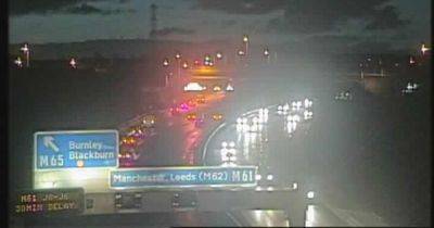 Heavy traffic and delays as police respond to crash on M61