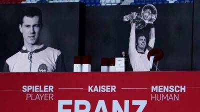 Bayern commemorate 'great German' Beckenbauer in stadium ceremony