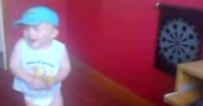 Luke Littler plays darts as a toddler in nappies in home video footage - breakingnews.ie
