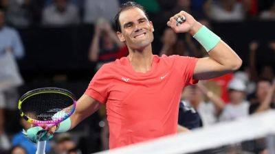 Nadal returns with win in Brisbane in 1st competitive singles match in a year