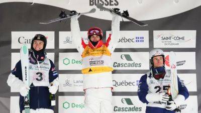 Canada's Kingsbury captures dual moguls gold at World Cup in Val Saint-Côme, Que.