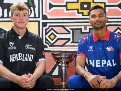 New Zealand vs Nepal U-19 World Cup, Live Score Updates - sports.ndtv.com - South Africa - New Zealand - Afghanistan - Pakistan - county Chase - Nepal