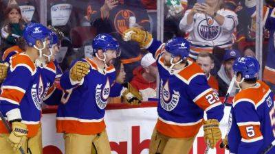 Oilers top Flames to set record for longest win streak by Canadian NHL team