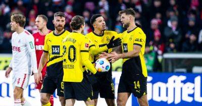 Manchester United loanee Jadon Sancho argues with Borussia Dortmund teammate over penalty