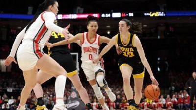 Caitlin Clark - Projected No. 1 WNBA pick Caitlin Clark says she's OK after colliding with court-storming fan - cbc.ca - state Iowa - state Ohio