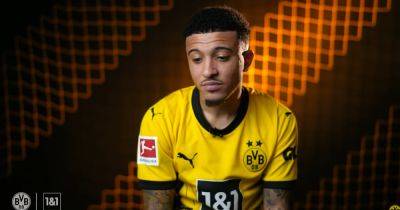 Jadon Sancho has contradicted himself with comments on Cristiano Ronaldo and Manchester United