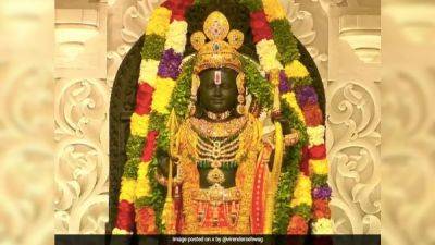 Sachin Tendulkar - Narendra Modi - Anil Kumble - Virender Sehwag - "Emotional, Speechless": Virender Sehwag As Shri Ram Idol Is Revealed In Ayodhya - sports.ndtv.com - India