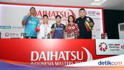 Indonesia Masters 2024: 278 Pebulutangkis dari 29 Negara Siap Beraksi