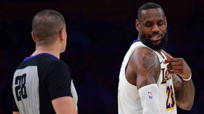 LeBron James complains over no foul call as he's left with bloody scratch marks: 'I give up man'
