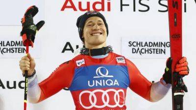 Marco Odermatt - Swiss ski star Odermatt makes up 1st-run deficit to win 8th straight World Cup giant slalom - cbc.ca - Switzerland - Austria - Slovenia