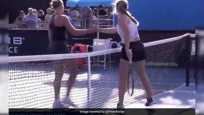 Watch: Ukrainian Teen Slammed By Federation For Shaking Russian Player's Hand At Australian Open