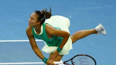Anna Kalinskaya - Zheng finds groove to down Kalinskaya, reach Australian Open semis - channelnewsasia.com - Russia - Ukraine - Australia - China - county Park