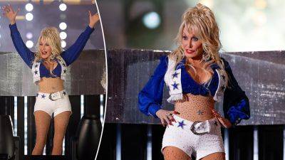 Dolly Parton's Dallas Cowboys cheerleader costume caught husband Carl's attention: 'It's a little short' - foxnews.com